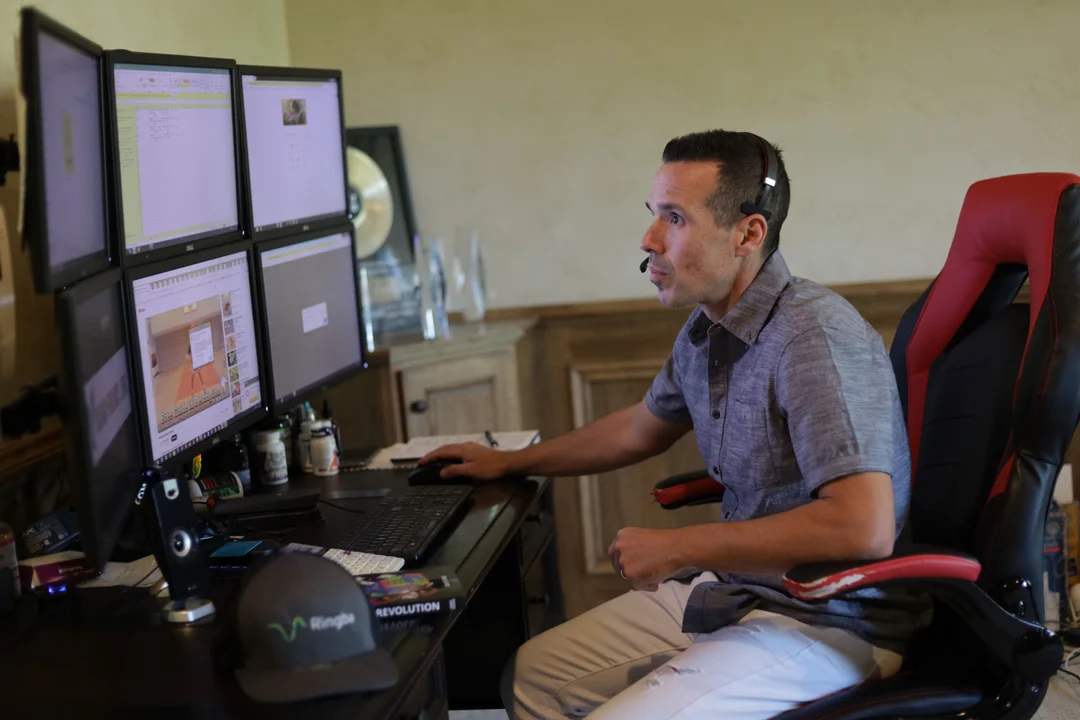Ringba User Stories - Matt Zivkovic at His Desk